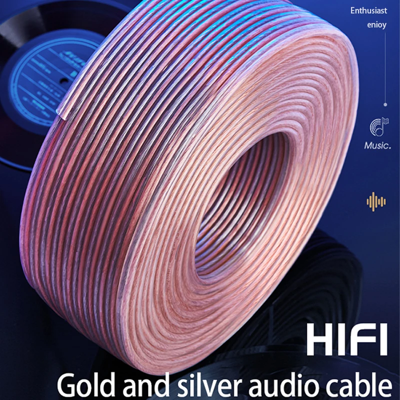 HUALIWEN DIY HIFI аудио кабель без содержания кислорода Чистый медный для динамика