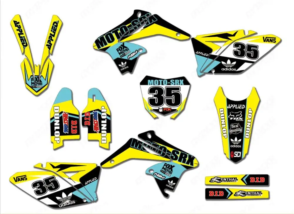 Набор наклеек для Suzuki RMZ250 RMZ 250 2010 2011 2012 2013 2014 2015 2016 2017 2018|Наклейки и стикеры| |