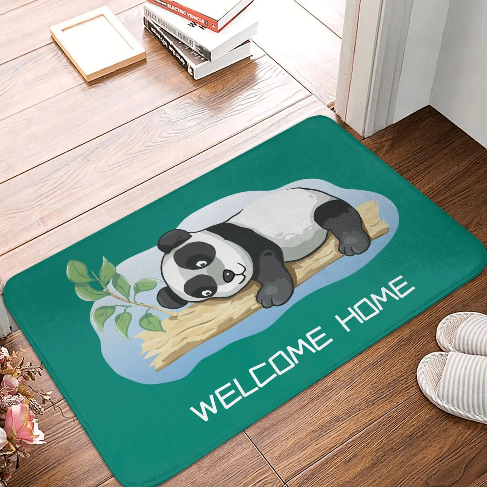 

Cartoon Cute Panda Bathroom Door Entrance Mat Bath Rug Bathroom Non-Slip Mat Toilet Mat Entrance Door Absorbent Mat Door Mat