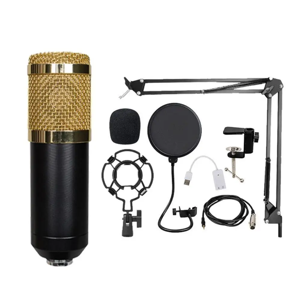 

Конденсаторный Mcrophone BM800, Студийный конденсаторный компьютер, K-трек, микрофон, звуковая карта, комплект оборудования