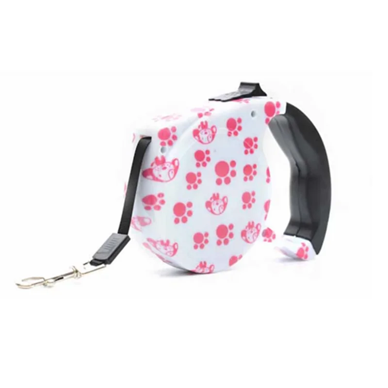 

5M Pet Dog Leash Print Rope Small Medium Dog Leash Automatic Retractable French Bulldog Luxury Cat Harness and Leash for Cats