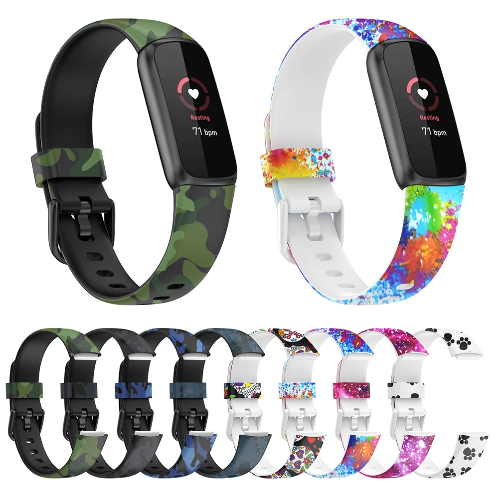 

Soft Silicone Replacement Smart Watch Strap For Fitbit Luxe Sports Wristbands Smart Watchband Bracelet Watch Accessories