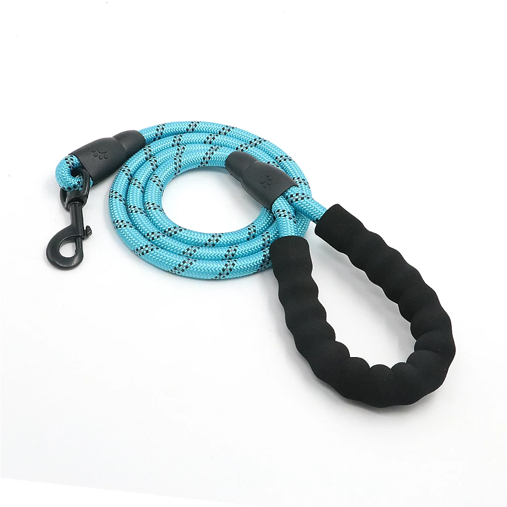 Прочный нейлоновый поводок для собак цвет 1 5 м прогулок тренировочный кошек