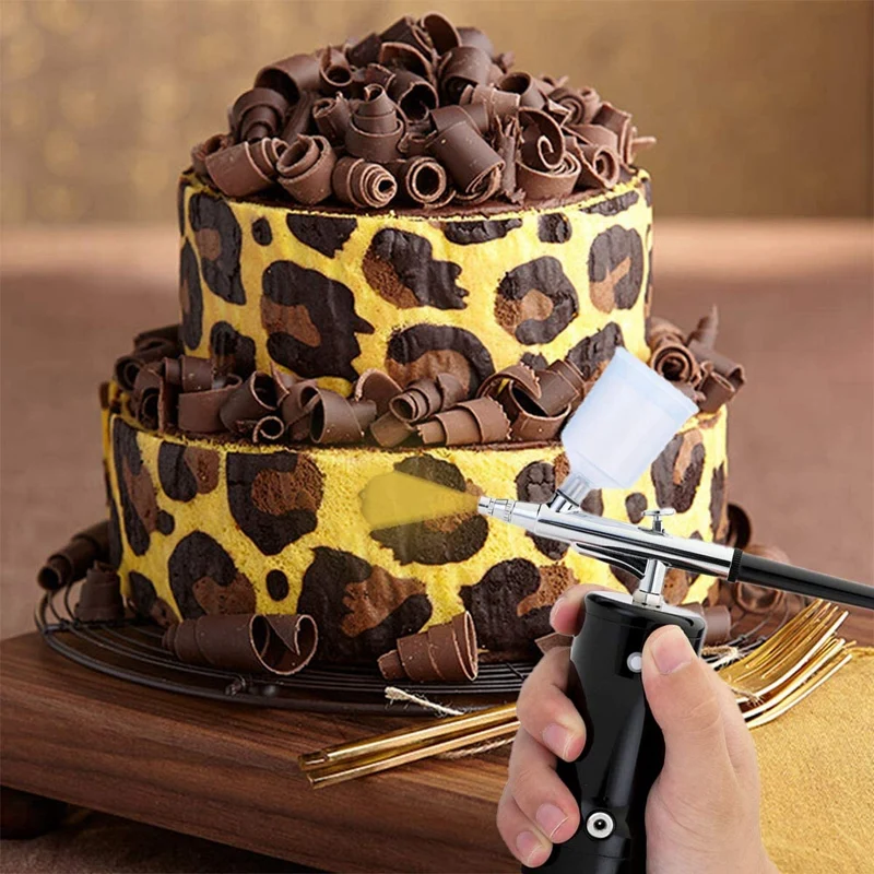 Набор аэрографов одиночный перезаряжаемый мини воздушный компрессор подходит