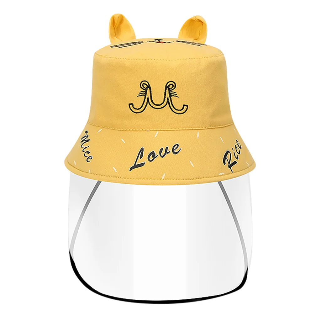 Anti-spitting Protective Hat Dustproof Cover Kids Boys Girls Fisherman Cap Dust protection 2020 New | Аксессуары для одежды