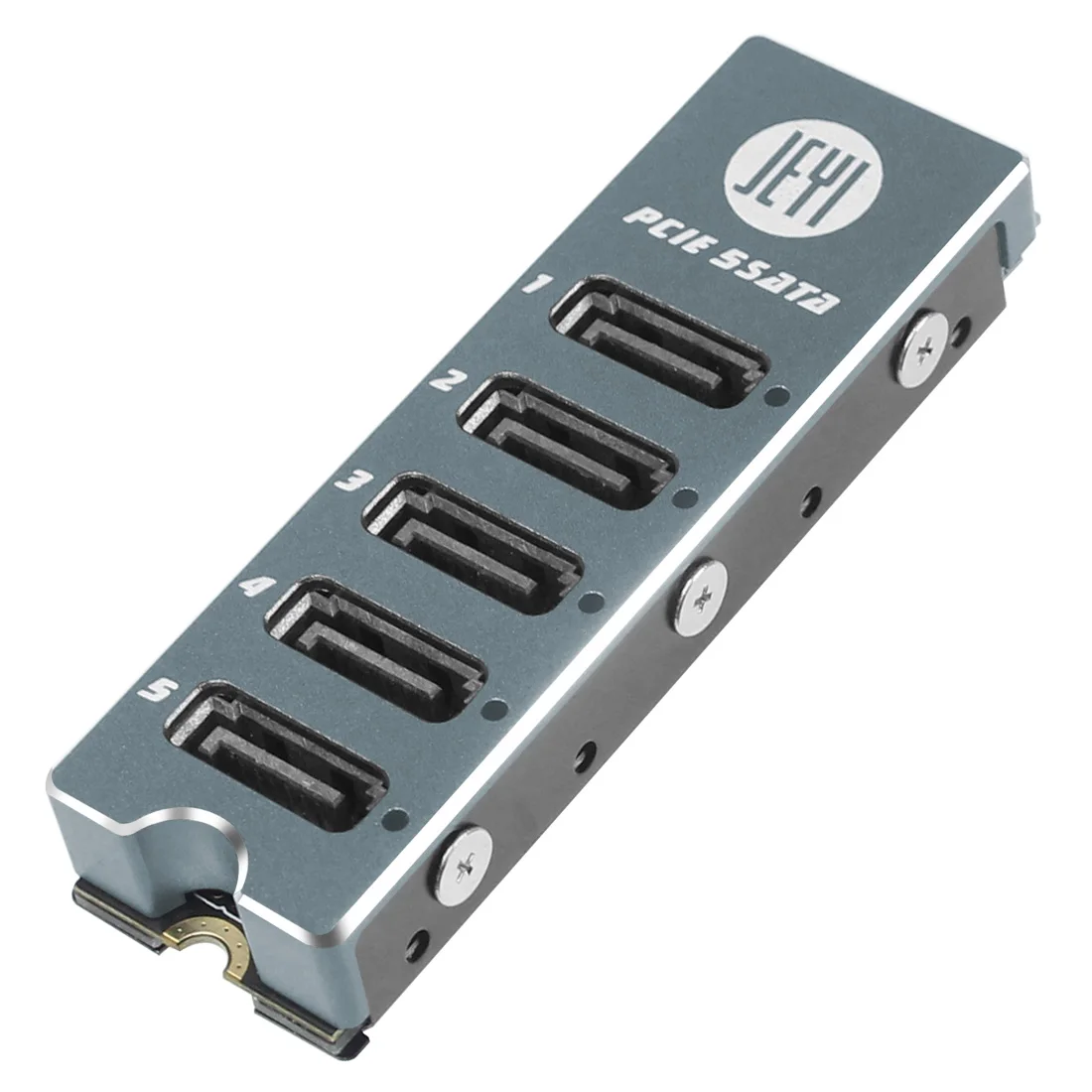 JEYI SATA Disk Array Card JMS585-Slim 5 портов SATA3 для M. 2 Nvme PCI-E 3,0 для SATA 16G JMB585 с радиатором для ThunderBolt3