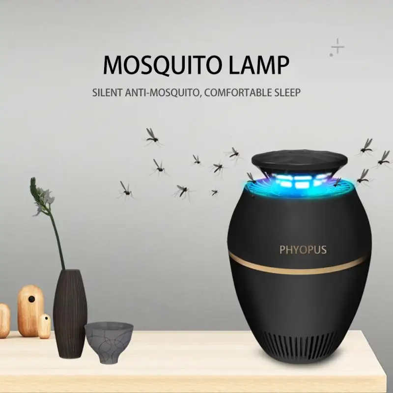 Светодиодная УФ-лампа-ловушка для комаров ночсветильник с USB уничтожения