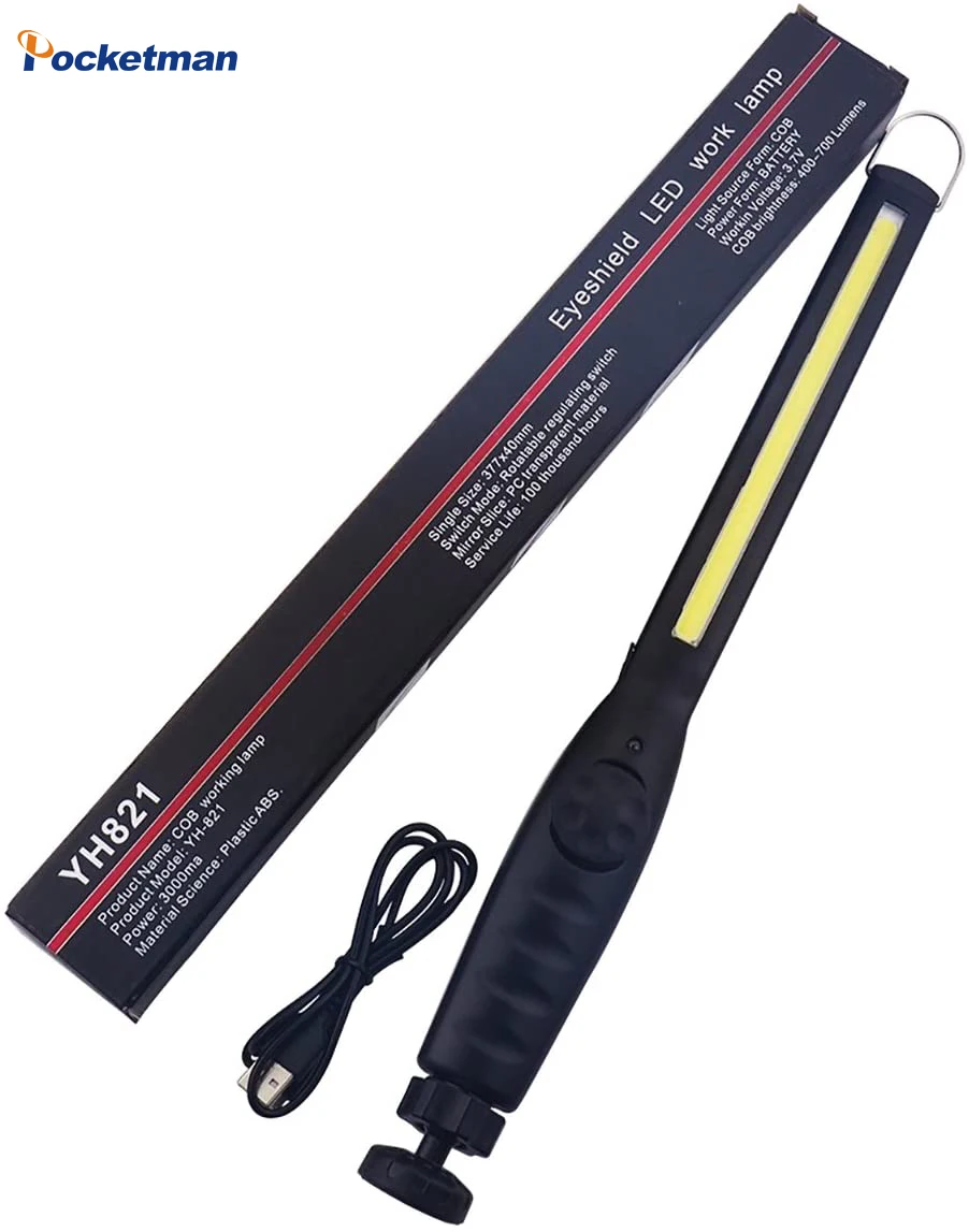 

8000LM Super Bright COB LED Work Light USB Rechargeable Flashlight Waterproof Torch Magnetic Tail Base Work Lamp Emergency Light