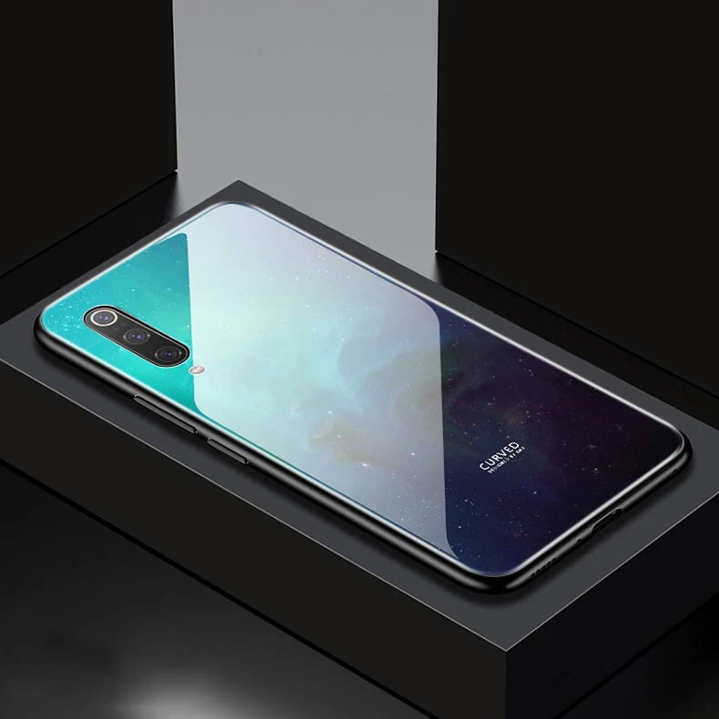 Чехол для Xiaomi mi 9 9SE 8 SE Lite 8X CC9 A3 mi x 2s A2 Red mi Note 8 7 Pro Чехол из закаленного стекла для Xiaomi mi 9 Защита от падения - Цвет: Color D