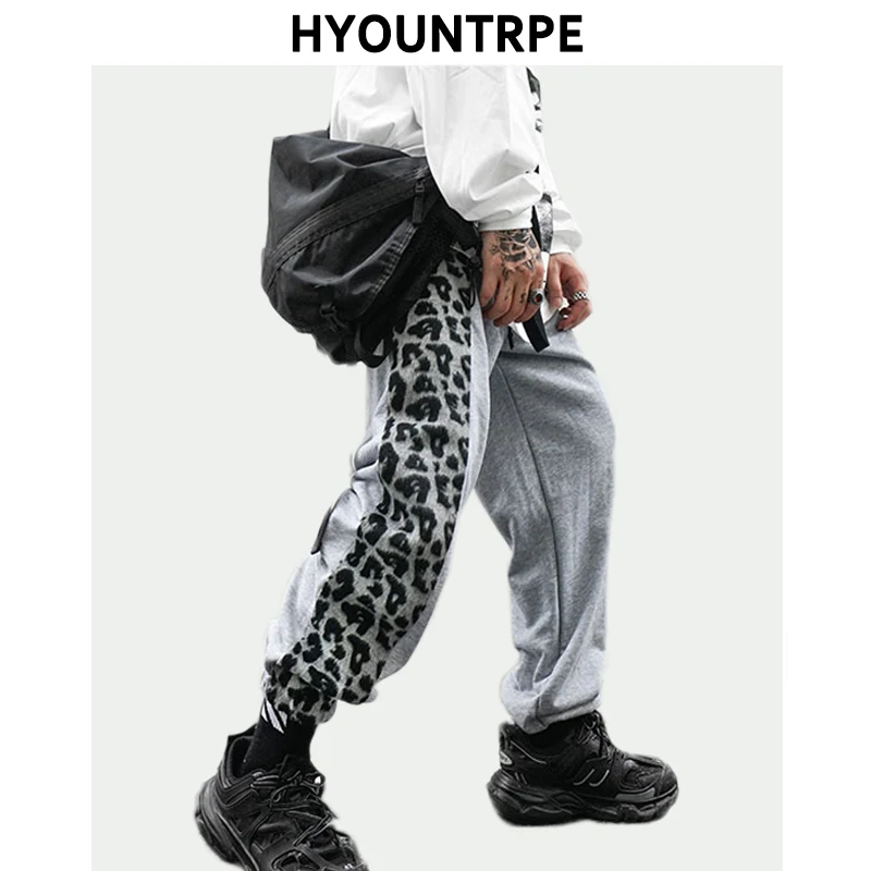 Хип хоп свободные брюки с эластичной резинкой на талии модные Лоскутные