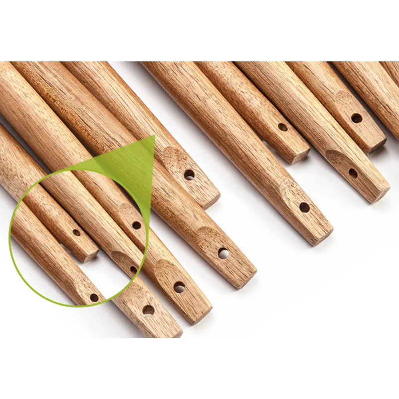 Набор силиконовой кухонной посуды с деревянной ручкой бытовая антипригарная