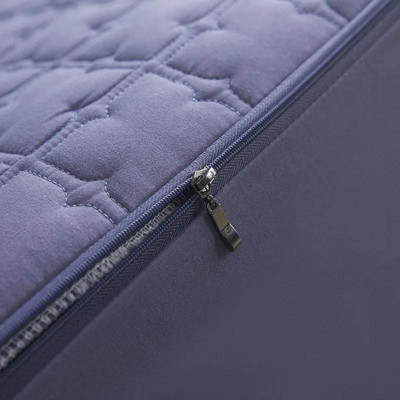 Solid Color Quilted Mattress Cover Waterproof Six-sided All-inclusive Fitted Sheet Washable and Breathable Bed Queen | Дом и сад