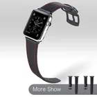 Ремешок из натуральной кожи для Apple Watch Series SE 6 5 4 3, браслет из углеродного волокна для Apple Watch SE 6 4044 мм 3842 мм
