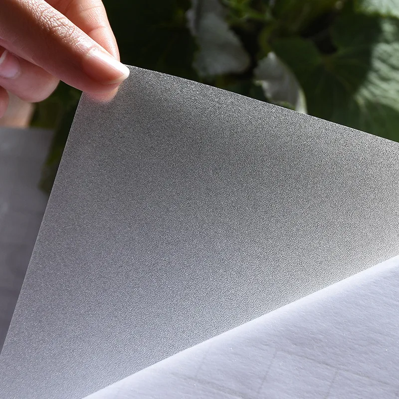 

Matte White Window Privacy Film Frosted Removable Glass Covering for Bathroom Self Adhesive Heat Control Door Sticker for Home