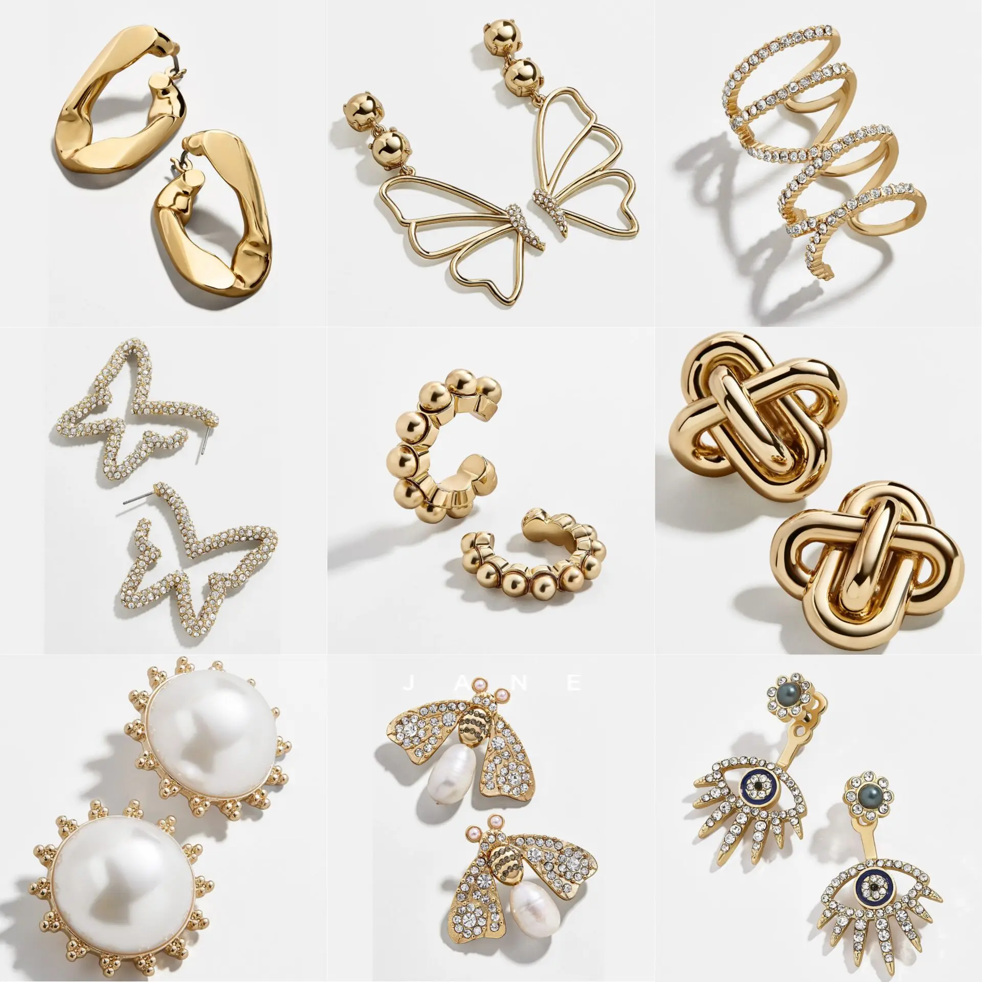 2020 Весенние простые металлические массивные серьги в виде глаза бабочки висячие