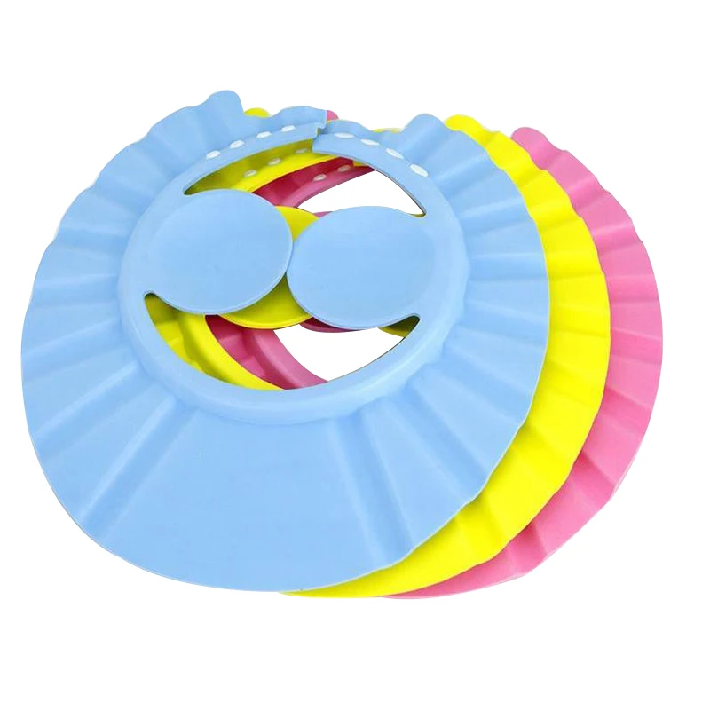 New1PCs Kids Shampoo Bath Bathing Hat With Ear Wash For Kid Shower Accessory Safe Soft Adjustable | Дом и сад