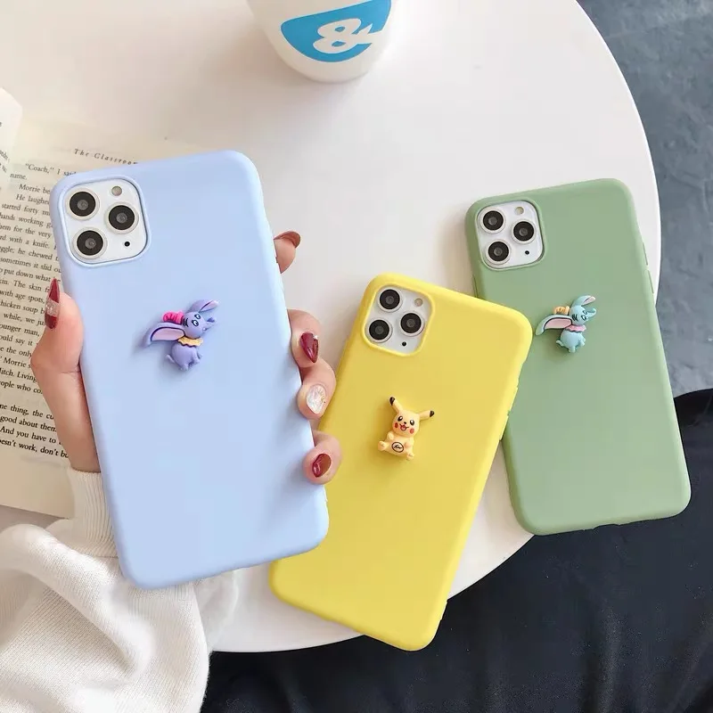 

Cute 3D Cartoon Bear Silicone Soft Phone Case For iphone X XR XS 11 Pro MAX 6S 7 8 plus + For samsung S10 S9 S8 Note 10 9