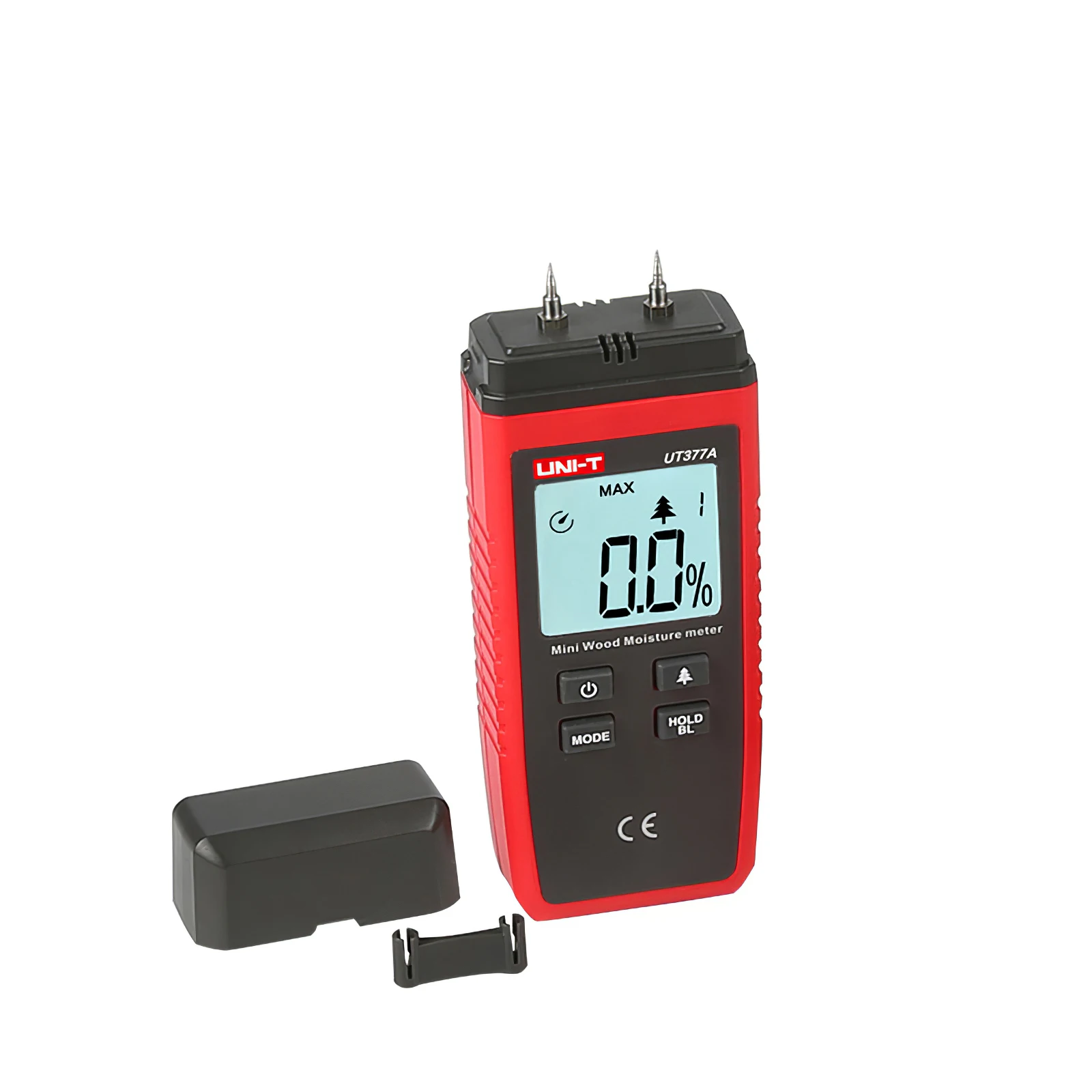 

UNI-T UT377A Digital Wood Moisture Meter Hygrometer Humidity Tester for Paper Plywood Wooden Materials LCD Backlight