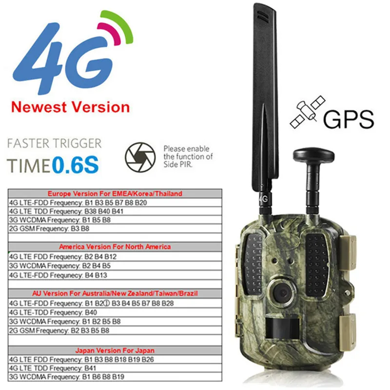 Камера для охоты Trail 4G 4G/3G/2G разведчик инфракрасный охотник камера наблюдения