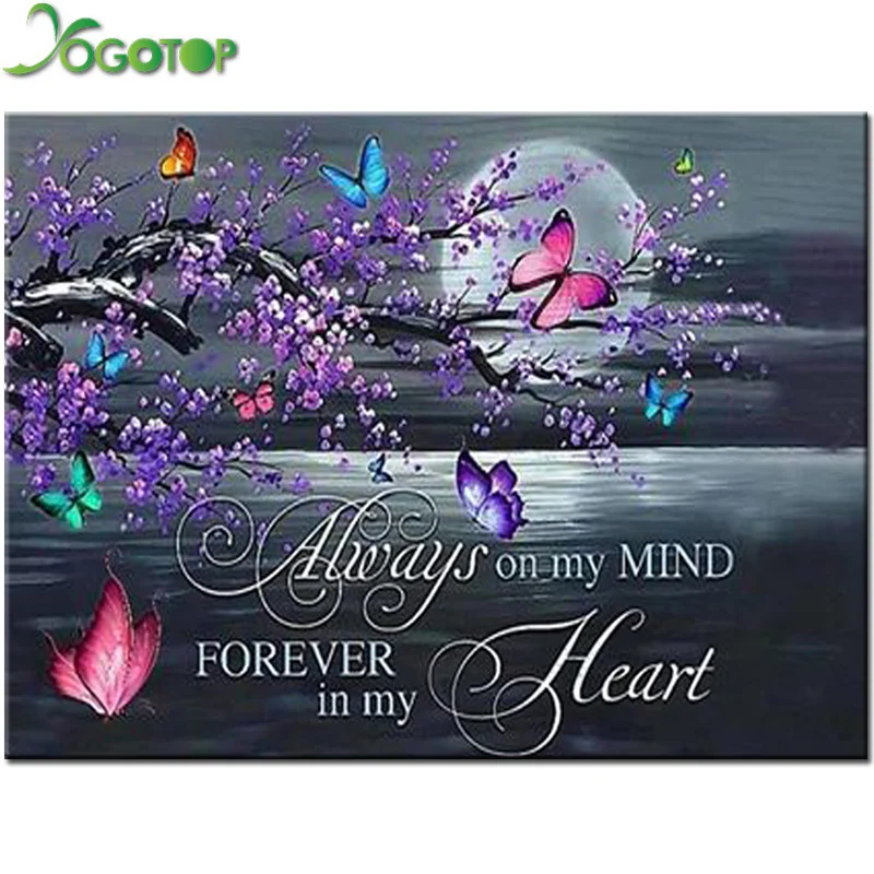

butterfly Plum blossom diamond mosaic love,moon text diamond paint custom,diamond painting full mosaic diamond embroidery YY4458