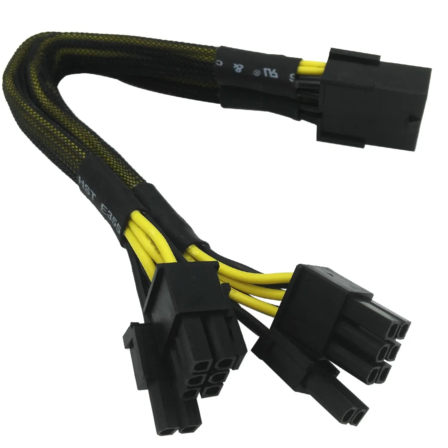 

Anupow GPU VGA PCIe 8 Pin Female to Dual 2X 8 Pin (6+2) Male PCI Express Power Adapter Braided Y-Splitter Extension Cable