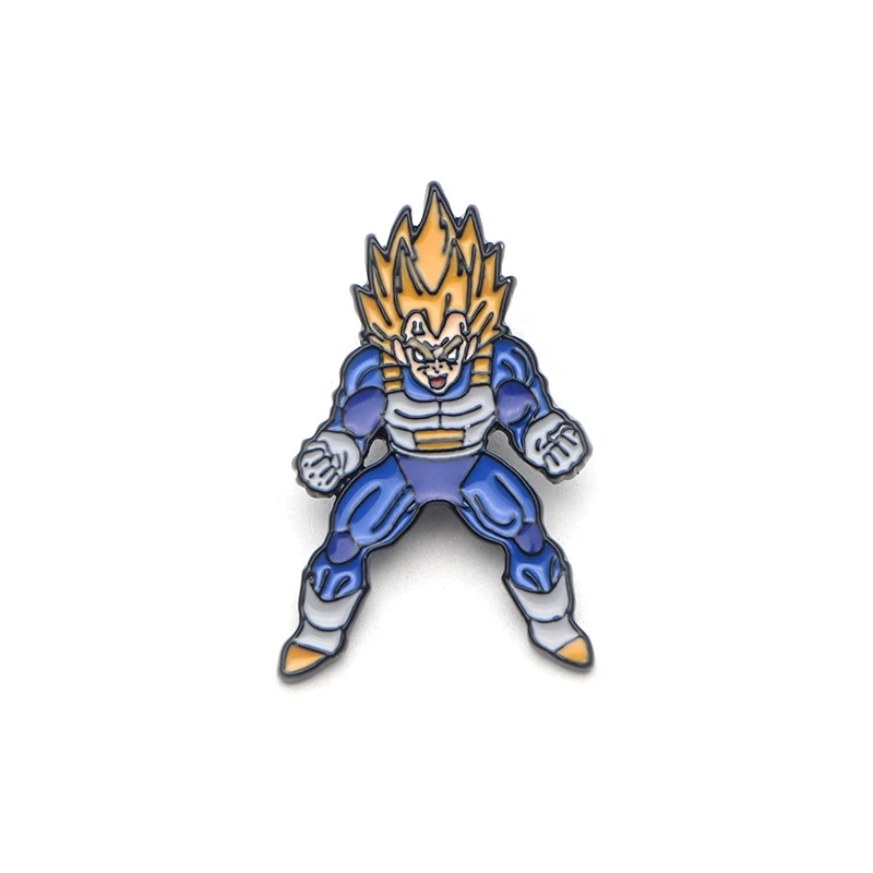 DMLSKY аниме Dragon Ball Z мультфильм Металлические Булавки эмалированные Броши для женщин и мужчин Нагрудный значок для рюкзака джинсовая булавка Воротник Подарок M4092