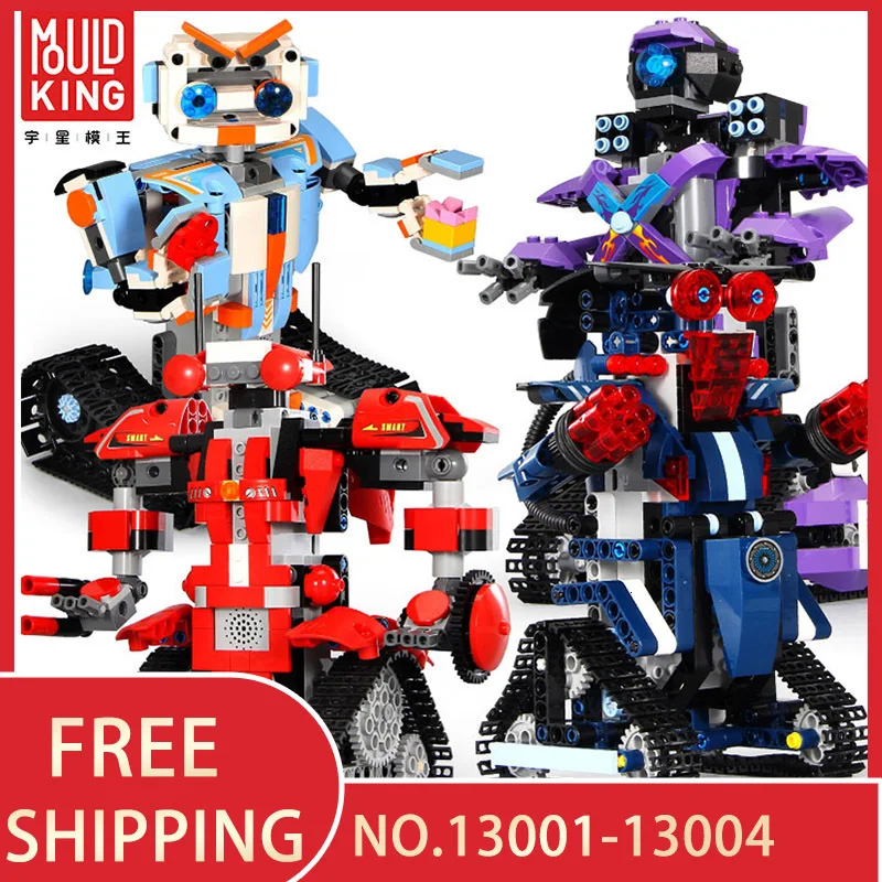 

MOULD KING Remote Control Smart Robot With Power RC Action Figures Building Blocks Electric RC Toys Children Gift Bricks
