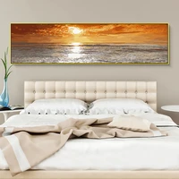 new 30x120cm diy painting by numbers sunset landscape kits oil painting paint by numbers wall art picture bedroom home decor
