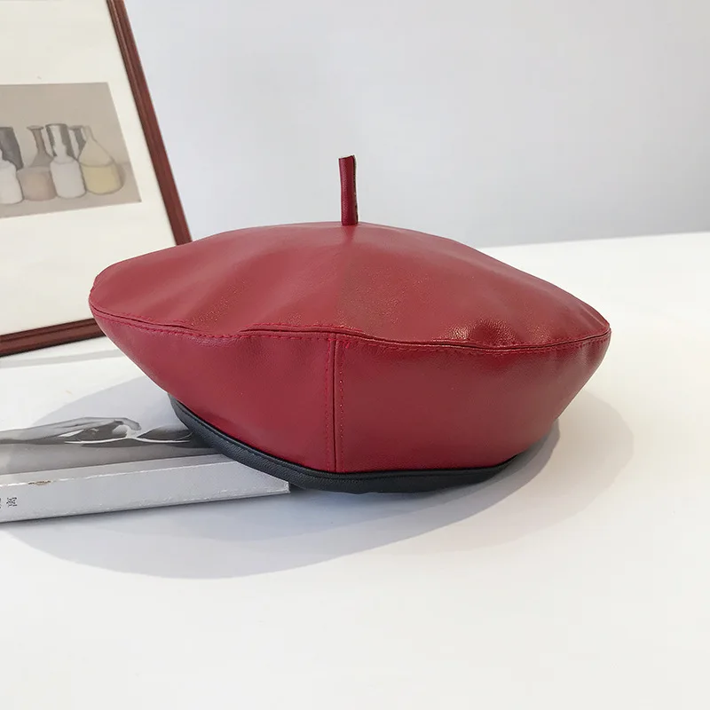 Черный берет летняя женская тонкая шляпа в британском стиле восьмиугольная