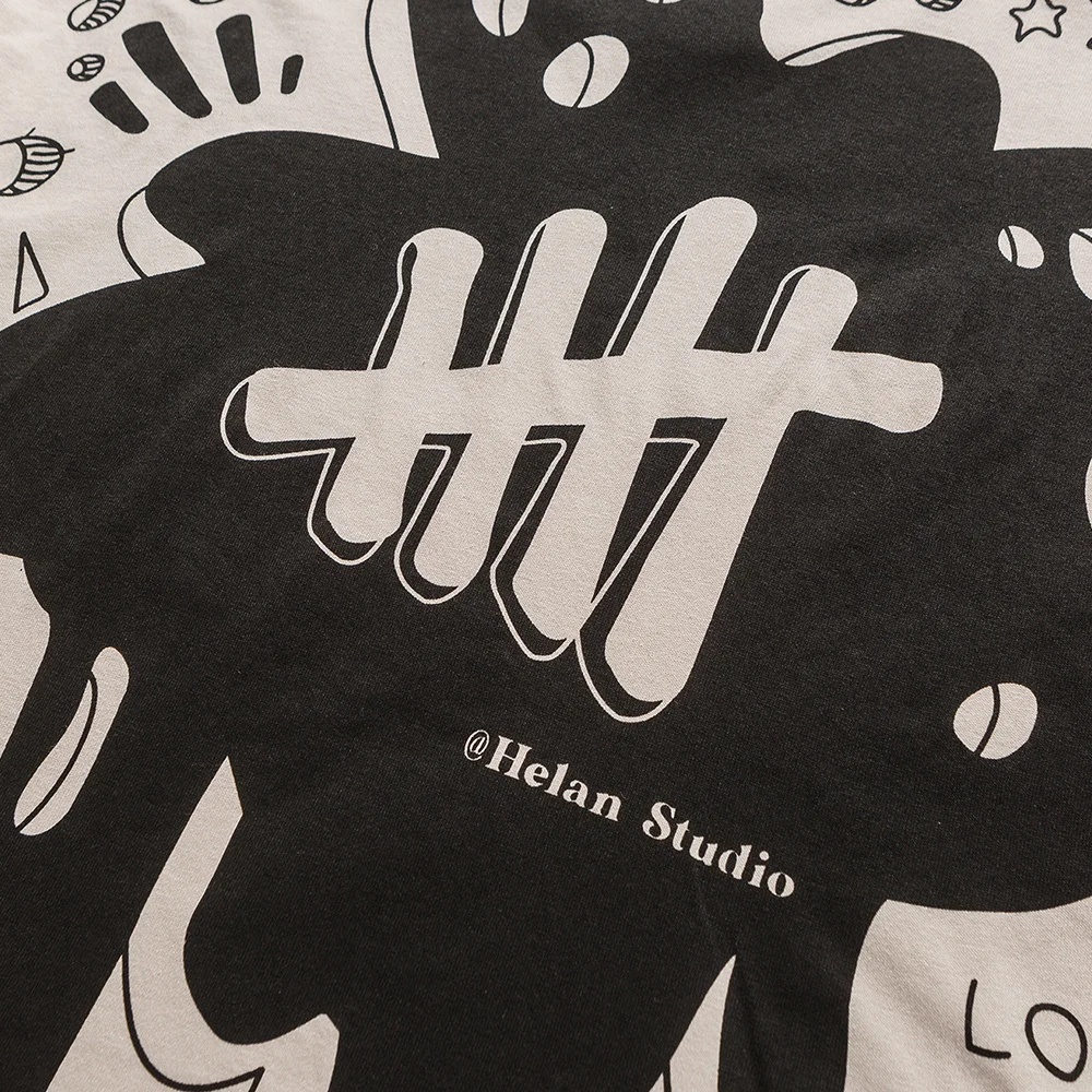 

Aolamegs Oversized T-shirt Pattern Print Japanese Harajuku Men's T-Shirts Summer Tee Shirts For Men All-match Streetwear Couple