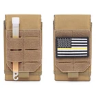 Тактическая Сумка для телефона с лазерной системой Молле, комплект аксессуаров для повседневного использования, чехол для мобильного телефона, держатель для гаджета, поясной кошелек на ремне, 7 дюймов