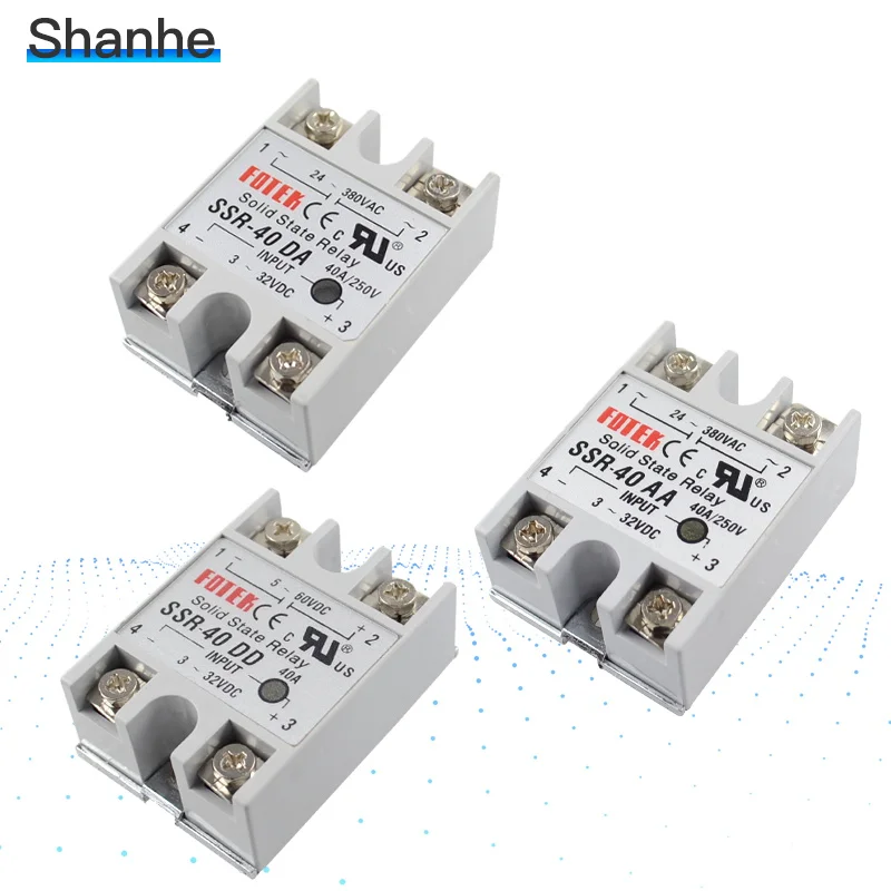 Производитель SSR 40DA 40AA 40DD твердотельное реле 40A одно фазный FOTEK|ssr fotek|solid state relaystate