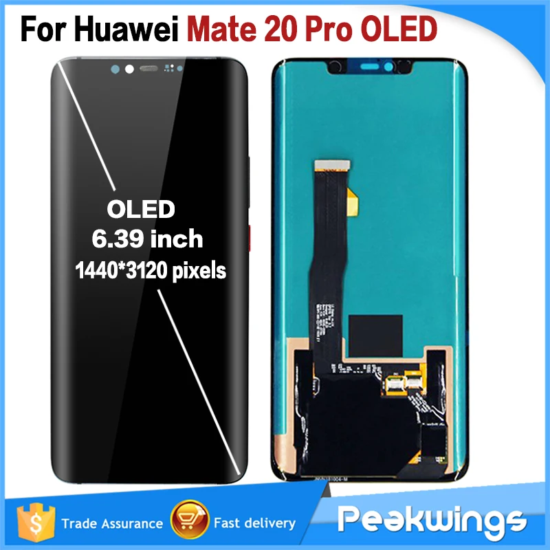 Оригинальный ЖК дисплей 6 39 дюйма для Huawei Mate 20 Pro дигитайзер сенсорного экрана в