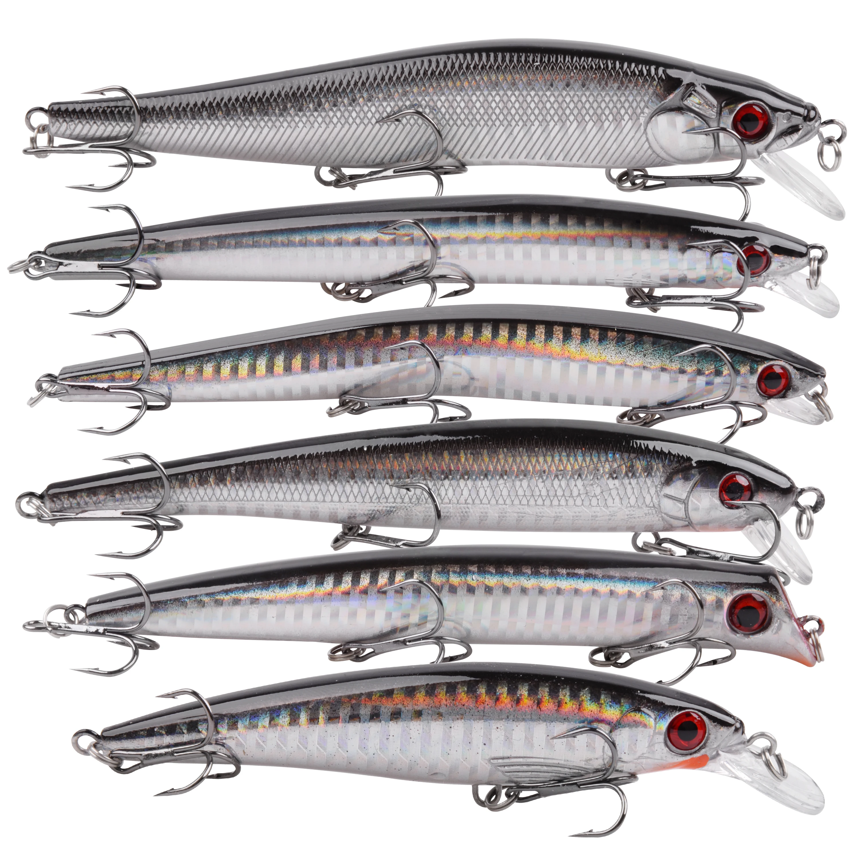 6pcs Crankbaits Fishing Lure 13-22g 11-13cm Life-like Fish Lures Sinking Wobblers Hard Bait Pesca Tackle 2020 | Спорт и развлечения