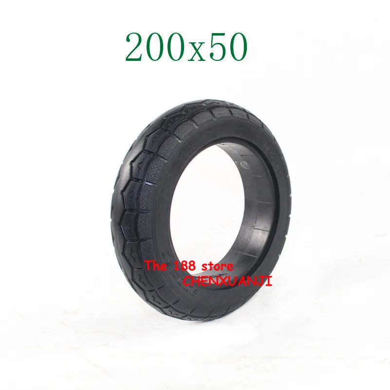 

Good Quality Electric Scooter Tyre 200x50 Solid Tires Fit for Electric Vehicle Aluminium Alloy Wheel