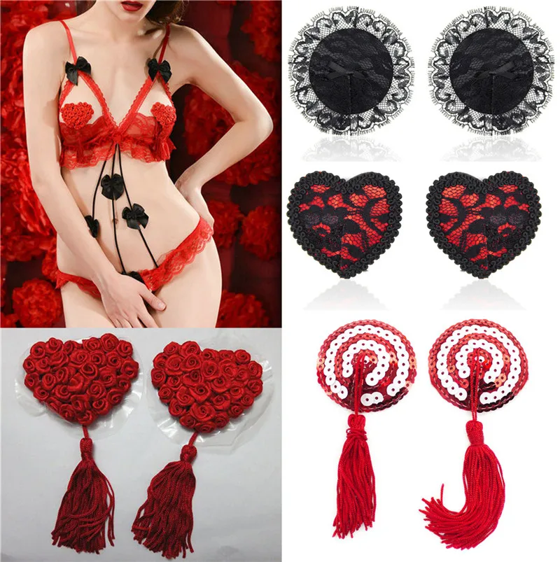 

1 пара, женское нижнее белье с блестками и кисточками