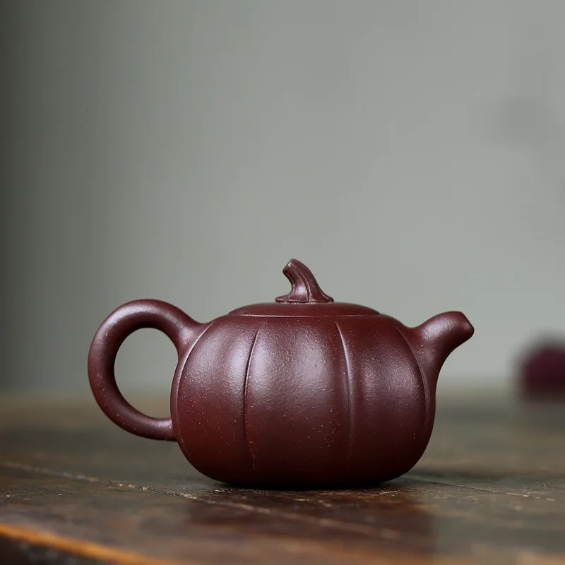 Yixing Teapot Ore Purple Clay Master Handmade Pumpkin Kettle Creative Drinkware Send Gift Box | Дом и сад