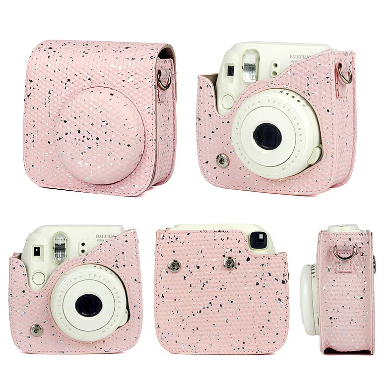 Fujifilm Instax Mini 9 Mini 8 мгновенная Пленка чехол для камеры аксессуары соты Блестящий плечевой ремень сумка защитный чехол сумка