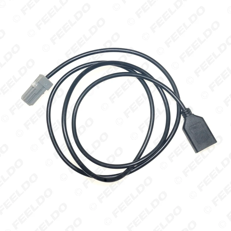 Автомобильный Aux аудио вход медиа провод FEELDO оригинальный разъем для USB адаптера