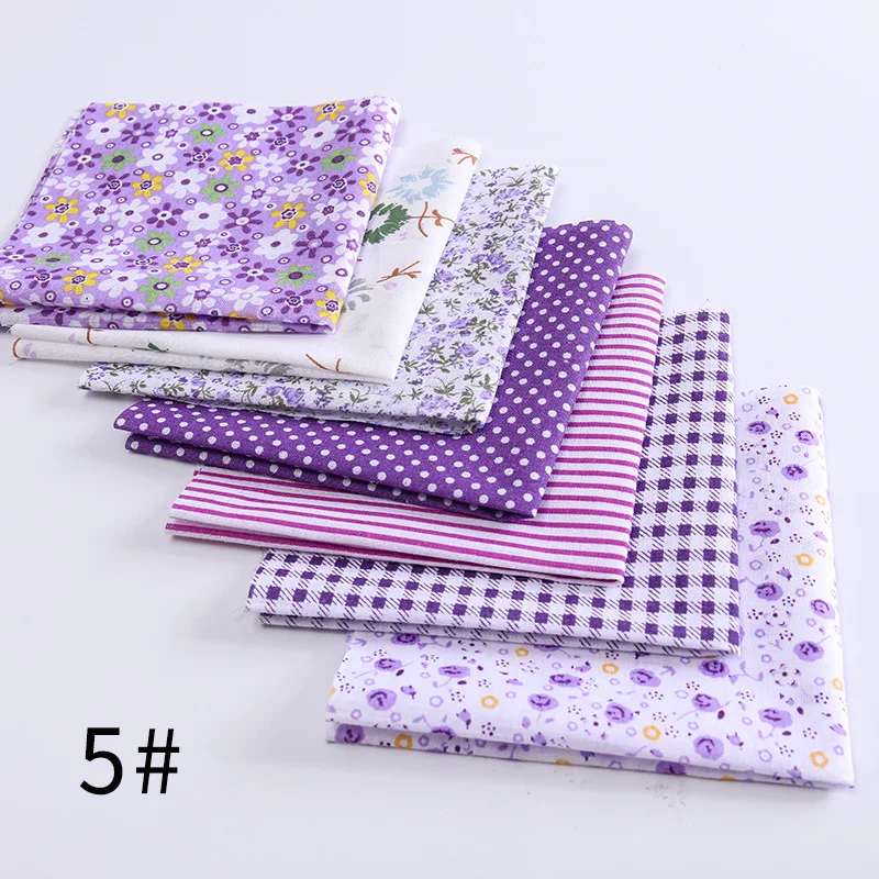 7Pcs 24x24cm or 50x50cm Cotton Fabric Printed Cloth Sewing Quilting Fabrics for Patchwork Needlework DIY Handmade Accessories | Дом и сад