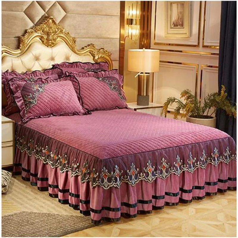 Покрывало на кровать из хрустального флиса стеганое покрывало кружевное