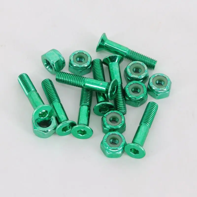 Набор из 24 сменных болтов с плоской головкой для скейтборда грузовиков монтажных