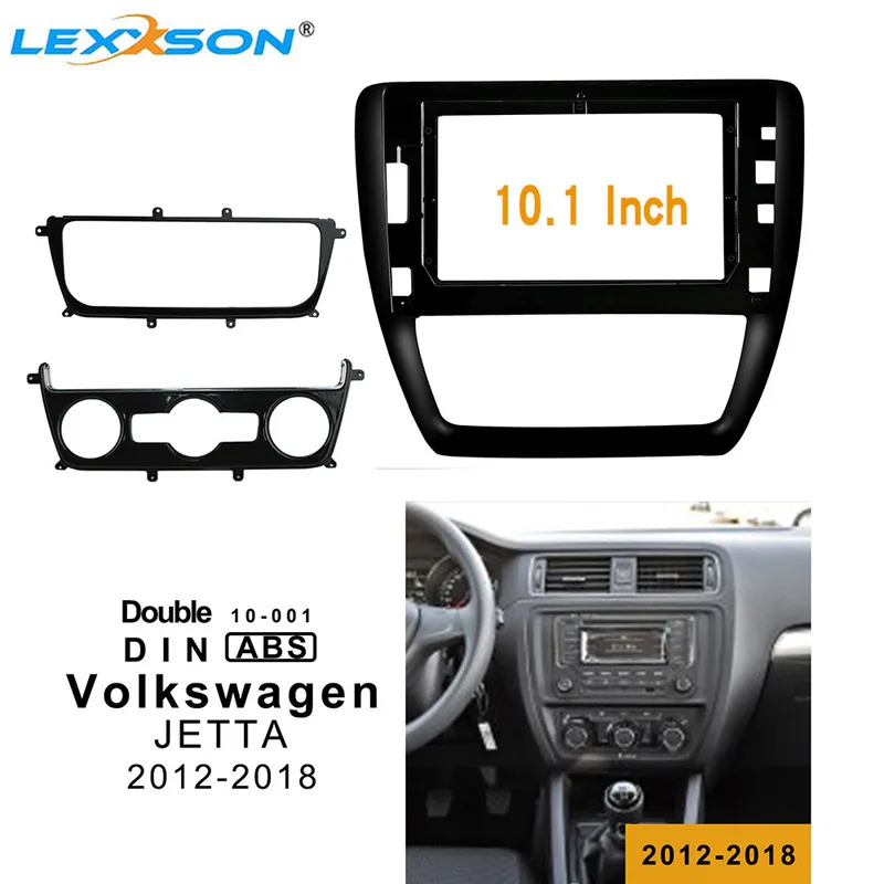 10 1 дюймов 2din Автомобильная Радио фасции Для Volkswagen JEETTA 2012 2018 стерео двойной din