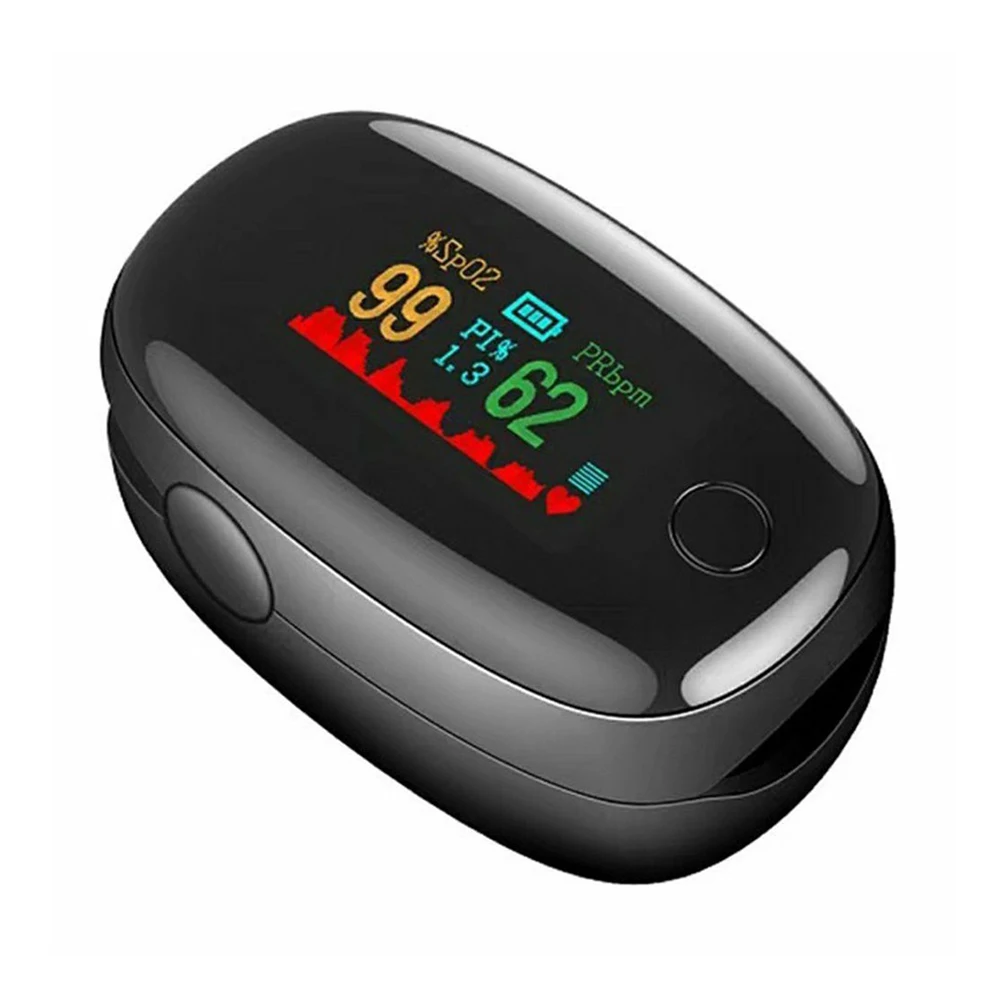 Пульсоксиметр на палец четырехцветный TFT прибор для измерения насыщенности