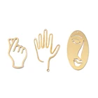 Необработанные латунные подвески с полыми ручками в виде сердца с лицом-улыбкой для рукоделия, фурнитура для изготовления ювелирных изделий своими руками, ожерелий, сережек, 10 шт.