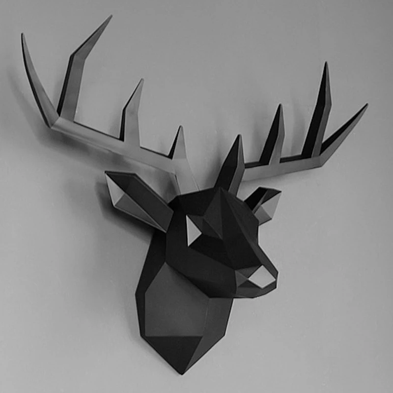 Настенный декор 3D олень статуя скульптура размер 43*16*36 см аксессуары для