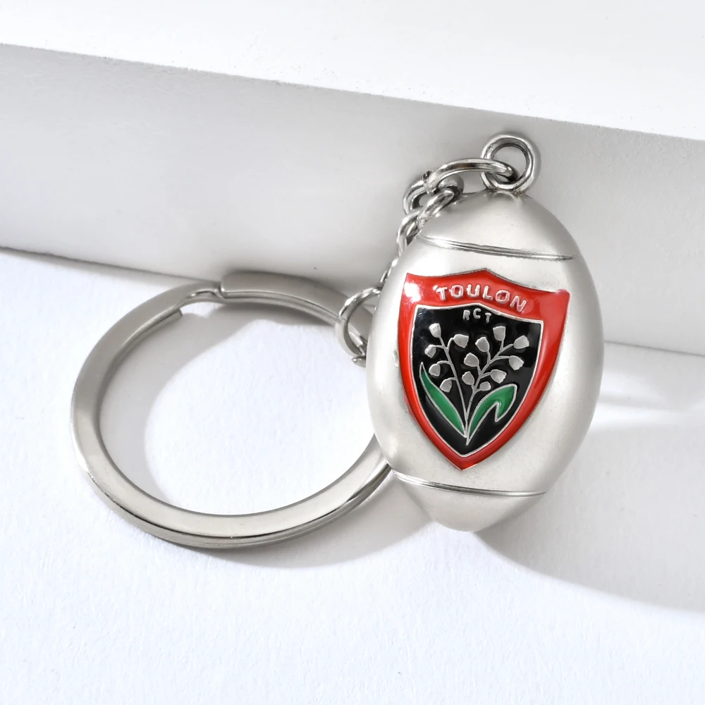 Тулон серебро яйцо Форма металлический сувенир цепочка для ключей круглый