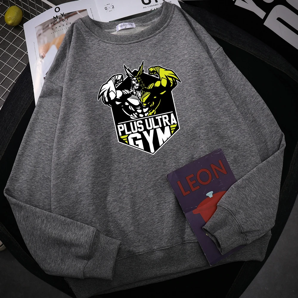 

Мужские толстовки с мультяшным принтом моя геройская академия, милая толстовка с круглым вырезом, Осенний теплый пуловер, толстовка, Повсед...