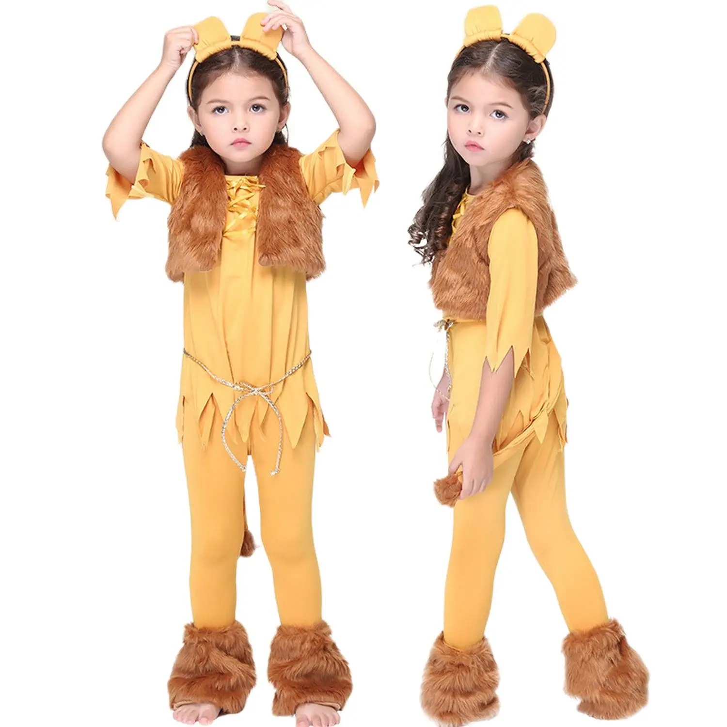 

Halloween Costumes for Kids Childrens Lion Cosplay Sets Girls Dance Party Fancy Show Performance Costume Animal Cosplay Clothes