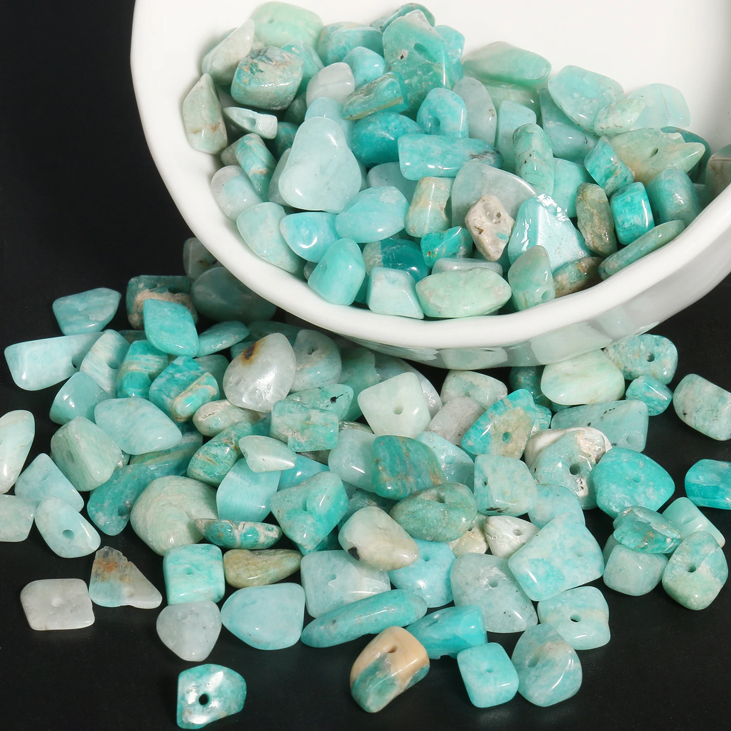 

Натуральный драгоценный камень, нестандартный чип, синий Амазонит, бусины для изготовления ювелирных изделий 3-5-8 мм, фотоэлемент «сделай са...